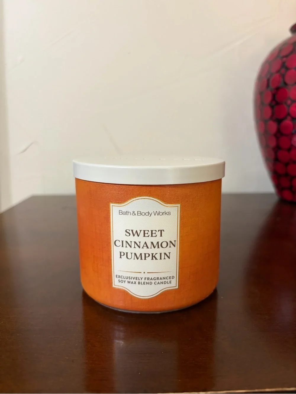 Bath & Body Works Sweet Cinnamon Pumpkin Foaming Hand Soap & 3 Wick Candle Set